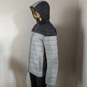 Armani Jeans reversible puffer hooded jacket, men's medium